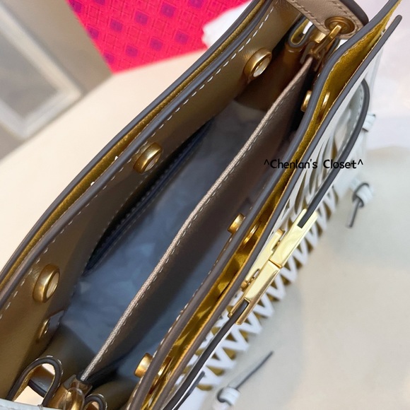 🔥NeW! Tory Burch Lee Radziwill Petite Double Bag Cutout - Picture 11 of 14